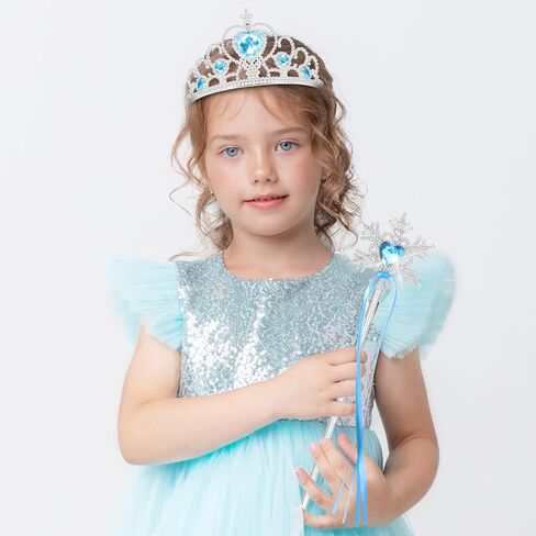 فستان الأميرة، قفازات الأميرة، عصا تيارا، قلادة، أقراط، سوار وخاتم هدية in Kuwait