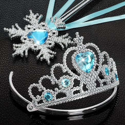 فستان الأميرة، قفازات الأميرة، عصا تيارا، قلادة، أقراط، سوار وخاتم هدية in Kuwait