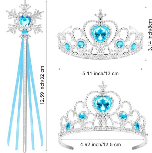 فستان الأميرة، قفازات الأميرة، عصا تيارا، قلادة، أقراط، سوار وخاتم هدية in Kuwait