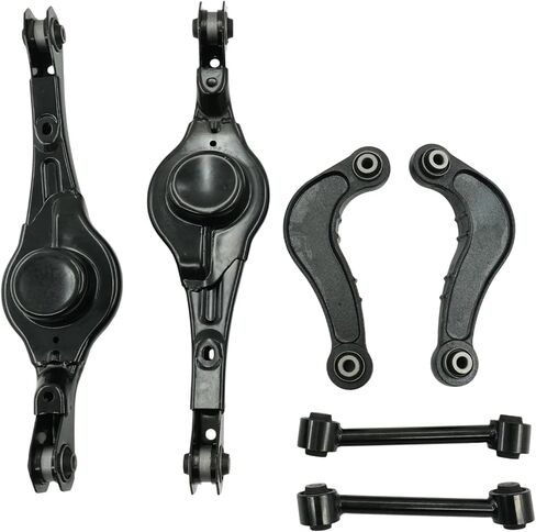 6 قطعة طقم ذراع التحكم في التعليق الخلفي والذراع الجانبي يناسب Ford Edge 2007-2010، لـ Lincoln MKX 2007-2010 يستبدل 7T4Z5500A 7T4Z5500AA 7T4Z5A649AA 522-024 524-044 K642096 K642097 528-067 in Kuwait