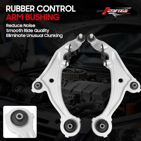 10Pcs Front Suspension Kit for 2009-2014 Nissan Murano, 2 Lower Control Arm w/Ball Joint 2 Sway Bar Link 4 Outer Inner Tie Rod End (# K622157 K622158 K750784 EV800639 ES800357 ES800358) in Kuwait