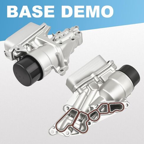 Engine Oil Cooler Filter Housing Assembly Compatible with Mercedes-Benz W203 W219 C230 C350 CL550 CLS550 E550 ML350 R350 SLK280 2003-2015 Replacement for 2721800510, 2721800410, 2721800110, in Kuwait