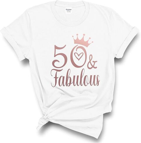 IHK, 50 and Fabulous Birthday T-Shirt, 50 and Fabulous Shirt, 50th Birthday Gift for Women and Men in Saudi Arabia