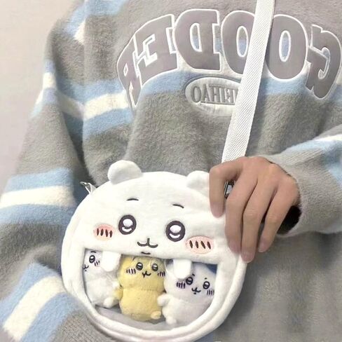 Roffatide Chiikawa حقيبة كروسبودي الكرتون Ita عرض حقيبة حقيبة كتف صغيرة رقيق Crossbody الهاتف محفظة حقيبة حقيبة تحت الإبط in Kuwait