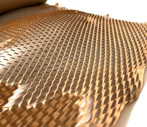 Honeycomb Packing Paper Wrap 20"x164ft,Brown Wrapping Paper Roll for Moving Shipping With 18 Fragile Stickers in Kuwait