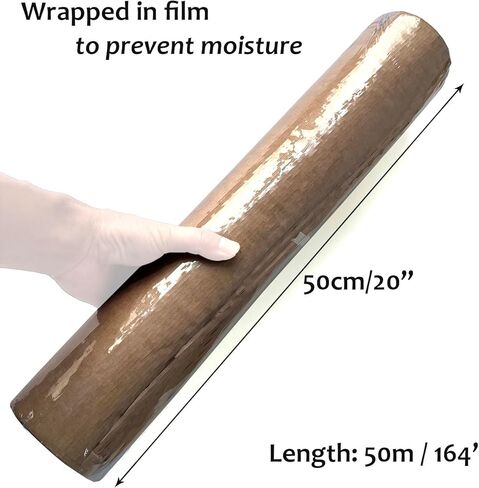 Honeycomb Packing Paper Wrap 20"x164ft,Brown Wrapping Paper Roll for Moving Shipping With 18 Fragile Stickers in Kuwait