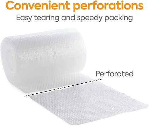 Staples 3/16" Bubble Cushioning Roll, 12" x 25’, Lightweight Protective Packing Wrap for Mailing & Shipping in Saudi Arabia