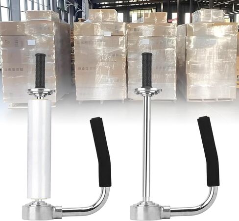 Industrial Stretch Wrap Dispenser, Adjustable 12-20 Inch Film Cutters Shrink Wrap Handle for Pallet Packing, Heavy-Duty Stretch Film Dispenser Holder for Wrapping in Kuwait