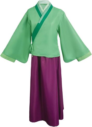 أزياء ماوماو التأثيرية يوميات الصيدلة التأثيرية ماو ماو ميرش أنيمي هانفو فستان كيمونو للنساء للهالوين in Kuwait