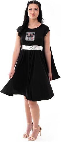 Little Adventures Galactic Dark Villain Twirl Dress-Up Costume for Adult Women - Machine Washable Cosplay Dresses in Saudi Arabia
