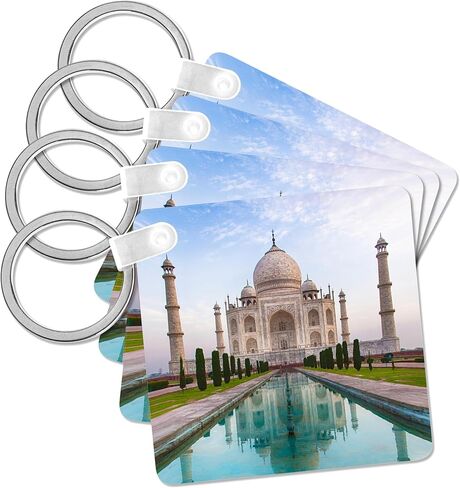 3dRose, India. Agra, Portrait of the Taj Mahal with blue pond., Key Chain in Kuwait