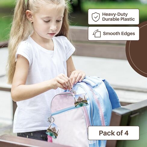 3dRose, India. Agra, Portrait of the Taj Mahal with blue pond., Key Chain in Kuwait