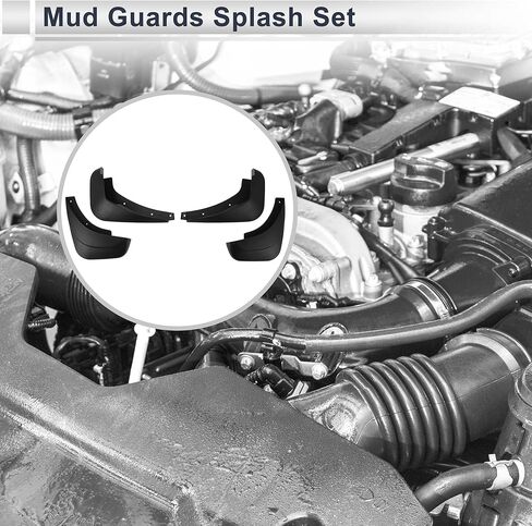 X AUTOHAUX 1 مجموعة واقيات الطين الأمامية والخلفية واقيات الطين واقيات الطين لمازدا 2 (هاتشباك) 2008-2014 ث/ملحقات التركيب in Saudi Arabia