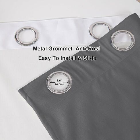 AILONEN Grey and Black Window Curtain,K and Q Crown Printed Drapes Gifts(2 Panels Set),King Queen Themed Minimalist Window Treatments Drapes for Bedroom Living Room 42" W x 63" H Home Decor in Kuwait