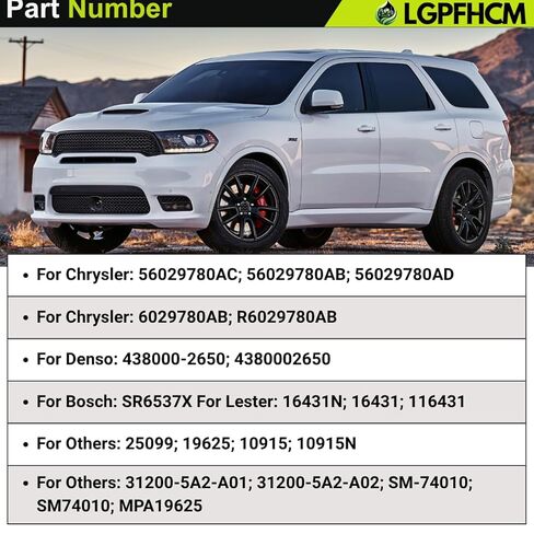 56029780AB 56029780AC 12V 1.2KW 11T كاتب موتور لسيارة جيب جراند شيروكي 2016-2020 رانجلر 2018-2023 لسيارة دودج دورانجو 2016-2020 3.6L غاز CW # 56029780AD 410-52670 in Kuwait