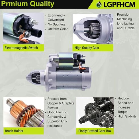 56029780AB 56029780AC 12V 1.2KW 11T كاتب موتور لسيارة جيب جراند شيروكي 2016-2020 رانجلر 2018-2023 لسيارة دودج دورانجو 2016-2020 3.6L غاز CW # 56029780AD 410-52670 in Kuwait