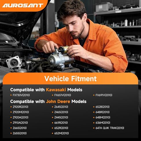 19169 Starter متوافق مع Kawasaki FX730V FX691V FX600V FX651V FX541V FX481V، John Deere 636M 652R 648R Z445 Z920A WHP52A WH48A لاستبدال 21163-7023 21163-0756 21163-0754 428000-6600 in Kuwait