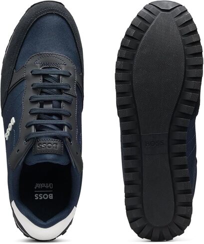 BOSS Men's Parkour-L Runn Sneakers in Mixed Materials with Laces and Embossed Logo in Saudi Arabia