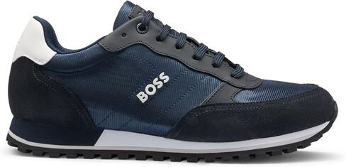 BOSS Men's Parkour-L Runn Sneakers in Mixed Materials with Laces and Embossed Logo in Saudi Arabia