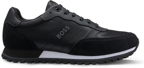 BOSS Men's Parkour-L Runn Sneakers in Mixed Materials with Laces and Embossed Logo in Saudi Arabia