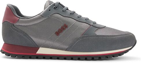 BOSS Men's Parkour-L Runn Sneakers in Mixed Materials with Laces and Embossed Logo in Saudi Arabia