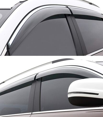 Sun/Rain Guards Wind Deflector Window Visor Compatible with 2016-2022 Mercedes-Benz GLC-Class SUV GLC 300, GLC 43, GLC 63, Sun Visor Shield, Tape-On 4 pcs in Kuwait