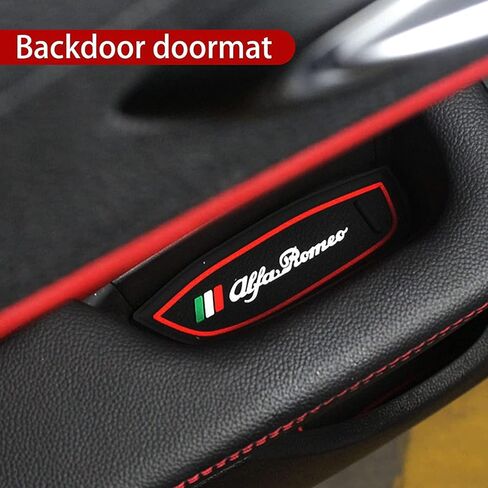 Center Console Liner for Alfa Romeo Giulia 952 Accessories2016 2017 2018 2019 for Giulia Cup Holder Mat, Door Slot Pad, Coaster Trim, Non-Slip Dust Interior, Custom Rubber Decoration Insert in Kuwait