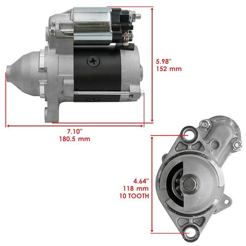 Caltric Starter Compatible with Honda GX630 GX630H GX360R GX630RH GX660 GX660R GX690 31200-Z6L-003 in Saudi Arabia