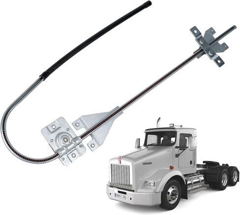 Driver Side Manual Window Regulator Compatible with Kenworth C500, T300, T800, W900B, W900L (1997-2009), T600B (1997-2003) Replace# K092-407, HLK2557 in Kuwait