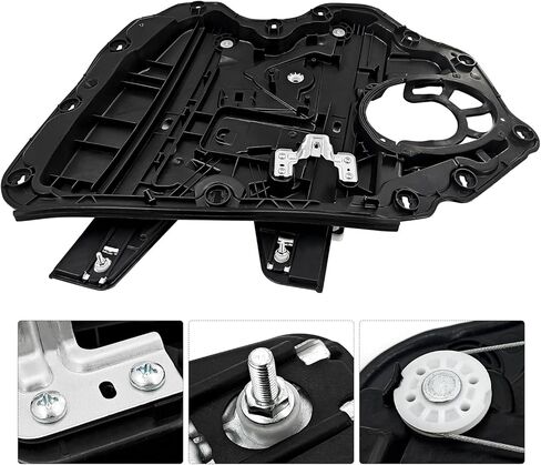 منظم النافذة الأمامي الأيمن للباب مع حامل متوافق مع Lincoln Aviator 2020-2025، بدون أجهزة استشعار ومحركات، استبدال # LC5Z5823208B LC5Z5823208 LC5BS23200AH LC5BS23200 in Kuwait