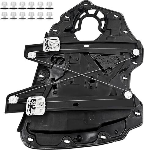 منظم النافذة الأمامي الأيمن للباب مع حامل متوافق مع Lincoln Aviator 2020-2025، بدون أجهزة استشعار ومحركات، استبدال # LC5Z5823208B LC5Z5823208 LC5BS23200AH LC5BS23200 in Kuwait