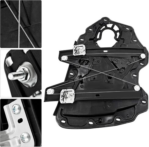 منظم النافذة الأمامي الأيمن للباب مع حامل متوافق مع Lincoln Aviator 2020-2025، بدون أجهزة استشعار ومحركات، استبدال # LC5Z5823208B LC5Z5823208 LC5BS23200AH LC5BS23200 in Kuwait