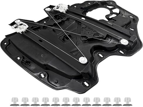 منظم النافذة الأمامي الأيمن للباب مع حامل متوافق مع Lincoln Aviator 2020-2025، بدون أجهزة استشعار ومحركات، استبدال # LC5Z5823208B LC5Z5823208 LC5BS23200AH LC5BS23200 in Kuwait