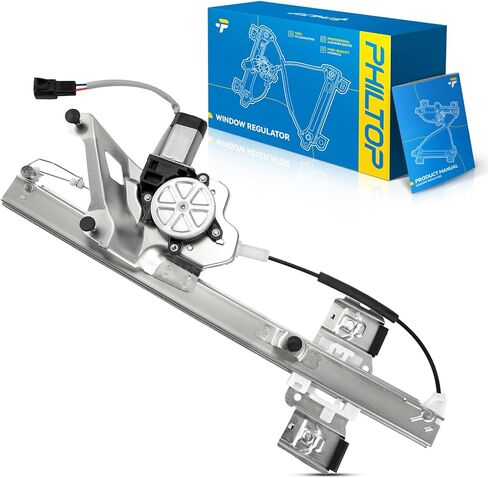 PHILTOP Front Left Driver Side Power Window Regulator and Motor Assembly Compatible with 2000-2005 Buick Lesabre Replaces 741-762 in Saudi Arabia