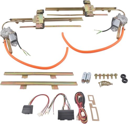 Flat Glass Power Window Kit Replacement for Ford Chevy 1932 and Up 2 Doors Left 7558925 in Saudi Arabia