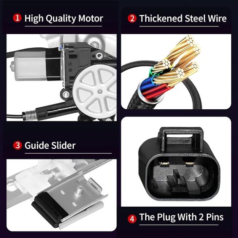 741-645 Front Passenger Side Power Window Regulator W/Motor Replaces for 1999-2007 Chevrolet Avalanche Silverado 1500 3500 Suburban for GMC Sierra 1500 2500 3500 Yukon XL for Escalade in Saudi Arabia