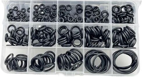 1400-100Pcs O-ring Rubber Gaskets Seal Ring Set Nitrile Rubber High Pressure Sealing Elastic Band O Rubber Rings Set(1.5mm (1set)) in Kuwait