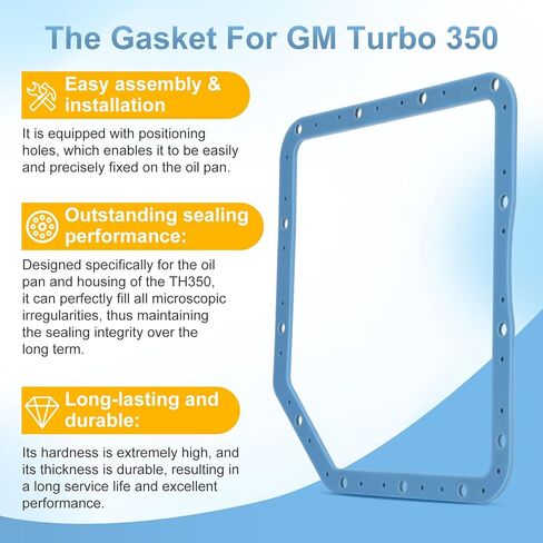 93102 حشية وعاء زيت ناقل الحركة لـ GM Turbo 350، حشية الوعاء القابلة لإعادة الاستخدام المتوافقة مع Moroso، تحقق أداء إغلاق فائق in Kuwait