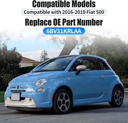 مسند ذراع للمقعد الأمامي للسائق قابل للتعديل، مسند ذراع أحمر متوافق مع فيات 500 2016-2019، استبدال 6BV31KRLAA (أحمر) in Kuwait