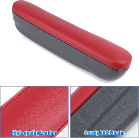 مسند ذراع للمقعد الأمامي للسائق قابل للتعديل، مسند ذراع أحمر متوافق مع فيات 500 2016-2019، استبدال 6BV31KRLAA (أحمر) in Kuwait