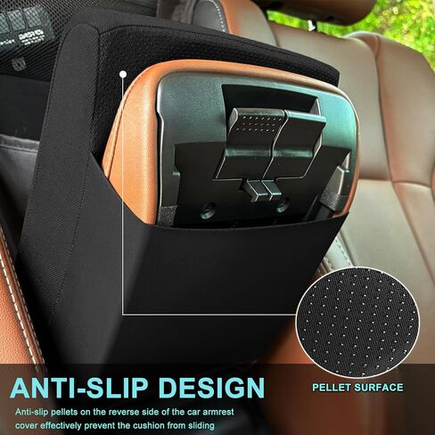 Car Center Console Cover - Memory Foam Car Armrest Cushion Pad Universal Arm Rest Cover Middle Console Box Protector for Truck/SUV/Vehicle in Kuwait