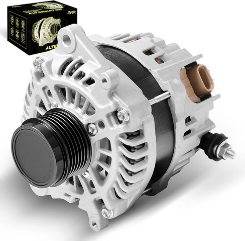 Oktiger 130A Upgraded Alternator for Subaru Forester 2014 2015 2016 2017 2018 2.0L 2.5L, for Subaru Forester 2014-2018 2.5L, H4 Gas 12V 130A Clockwise 6-Groove Clutch Pulley, OE 23700-AA760 in Kuwait