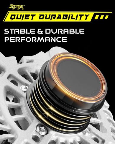 Oktiger 130A Upgraded Alternator for Subaru Forester 2014 2015 2016 2017 2018 2.0L 2.5L, for Subaru Forester 2014-2018 2.5L, H4 Gas 12V 130A Clockwise 6-Groove Clutch Pulley, OE 23700-AA760 in Kuwait