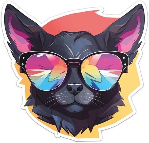 Generic Cool Bear Sticker - Vinyl Waterproof Decal for Car, Laptop, Wall, Window, Door, Water Bottle, Bumper Sticker Size - 6'' Longer Side in Saudi Arabia