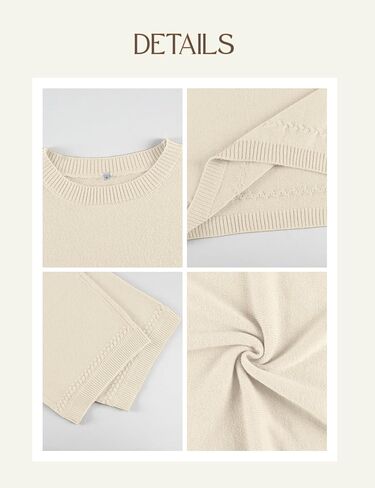 Tanming Women's 3/4 Sleeve Knit Sweater Crew Neck Oversized Casual Pullover Top Loose Soft Knit Tee for 2026 Spring in Saudi Arabia