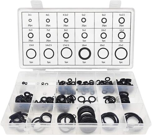 225-800pcs Sealing Gasket Boxed Nitrile Multiple Sizes Rubber O-Rings Repair Kit Oil-resistant Gasket Combination Washers Set(800pcs with Tools) in Kuwait