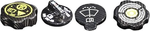 Daeiclru Real Carbon Fiber Engine Oil Cap Radiator Water Tank Cap Trim Compatible with Chevrolet Corvette C8 2020-2025, Windshield Wiper Switch Cover Trim Kit, Engine Cap Cover Set Accessories in Saudi Arabia