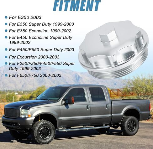 غطاء فلتر الوقود - PSLER متوافق مع 7.3L Powerstroke V8 E350 E450 E550 2003، F250 F350 F450 F550 Super Duty 1999-2003، Excursion 2000-2003 in Saudi Arabia