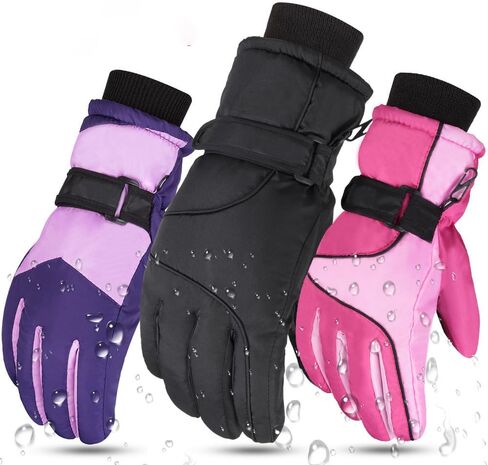 Ski-Gloves for Women - Waterproof Touchscreen-Winter Gloves Cold-Weather Snow-Gloves for Snowboard-Skiing Outdoor Sports in Kuwait