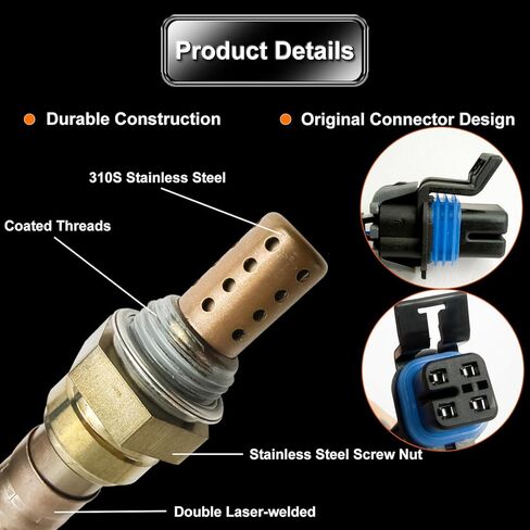 4pc Upstream & Downstream O2 Oxygen Sensor Fit for 2006 Chevy Avalanche 1500 Silverado 1500 Suburban 1500 Tahoe 5.3L, Oxygen O2 Sensor Replaces OE# 234-4087 234-4251 in Saudi Arabia